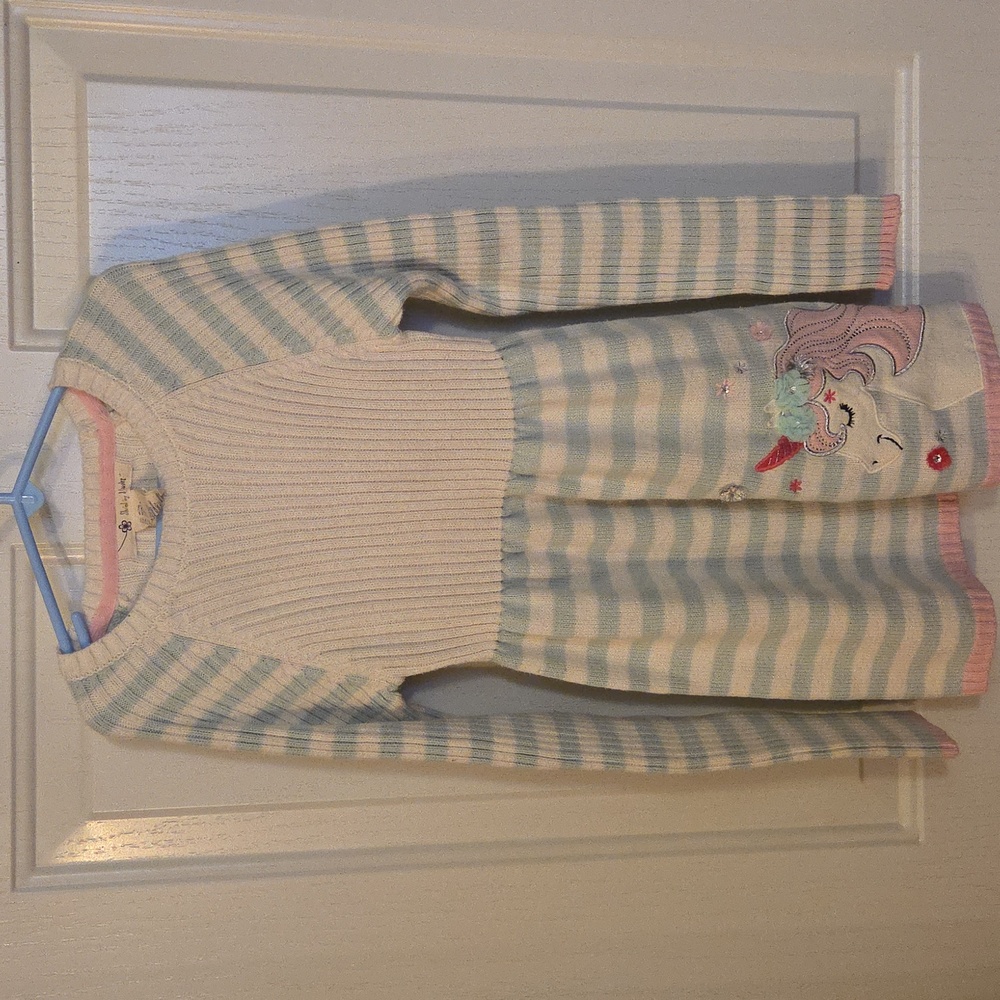 Shrinking Violet Soft Cream Sweater Dress Size 7/8